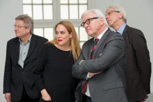 Frank-Walter Steinmeier zu Besuch im Fridericianum. Foto: Nils Klinger