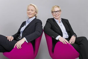Sonja Trieschmann und Eveline Siehler (v.l.), geschäftsführende Gesellschafterinnen von Müller + Partner. Foto: Müller + Partner